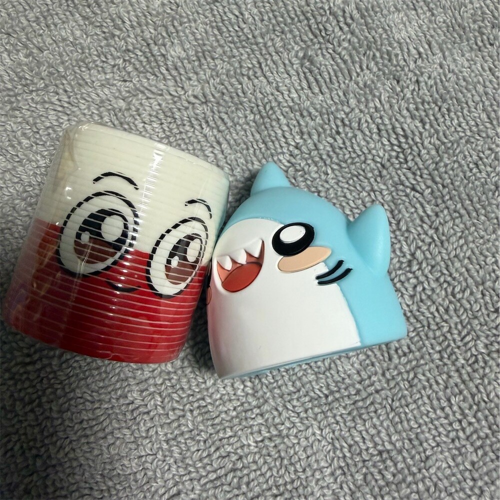 LankyBox Thicc Sharky Finger Puppet + Canny Slinky  2 piece Collectible Bundle